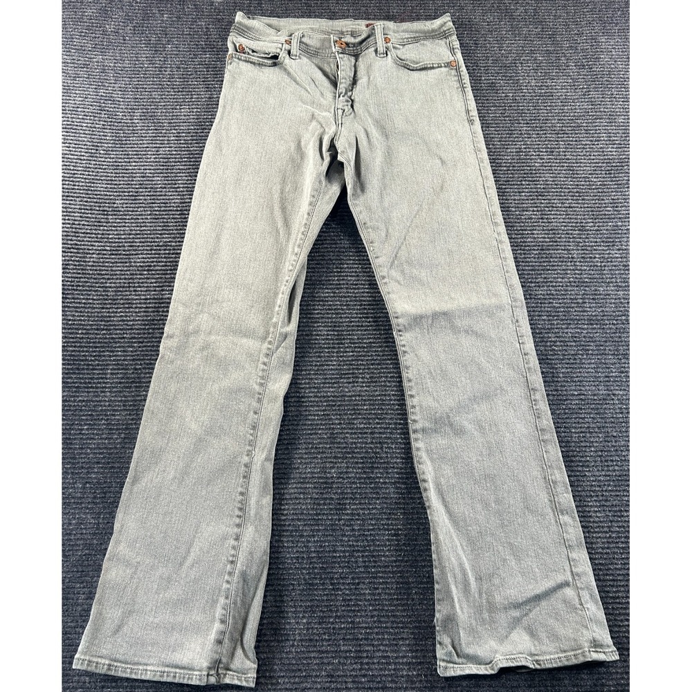 AG Adriano Goldschmied Bootcut Jeans Women 32 Gray Denim Cotton Stretch Mid Rise